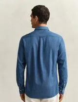 Camisa Regular Fit Indigo Twill Azul