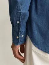 Camisa Regular Fit Indigo Twill Azul
