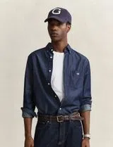 Camisa Regular Fit Indigo Azul