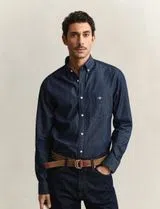 Camisa Regular Fit Indigo Azul