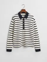 Beige Long Sleeve Polo
