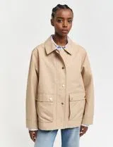 Beige Quilted Jacket