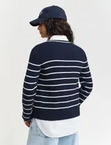 Cardigan de malha Azul