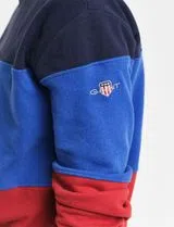 Red Colorblock Sweatshirt