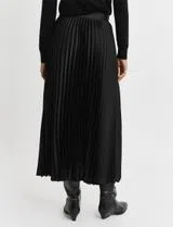 Saia plissada Preto