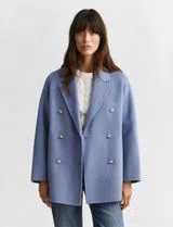 Handstitched Blue Overcoat