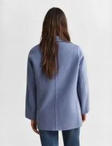 Handstitched Blue Overcoat