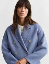 Handstitched Blue Overcoat