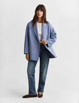 Handstitched Blue Overcoat