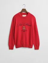 Red Graphic Sweater