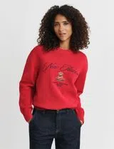 Red Graphic Sweater