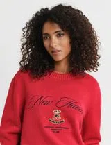 Red Graphic Sweater