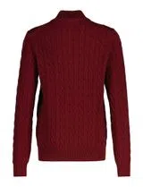 Sweatshirt com meio fecho Vermelho
