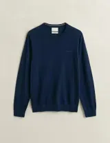 Camisola de lã fina Azul