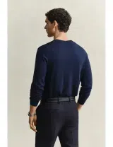 Camisola de lã fina Azul