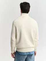 Camisola de gola alta Graphic Bege