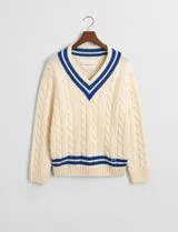 Pull en Maille Beige