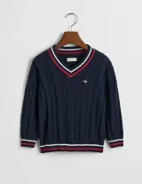 Pull Tricoté Bleu
