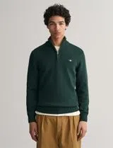 Jersey con media cremallera Verde