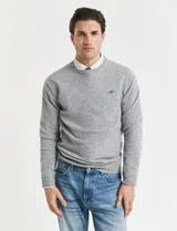 Jersey de Lana Fina Gris