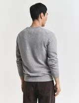 Camisola em lã fina Cinzento