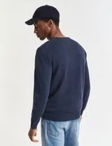Camisola em lã fina Azul
