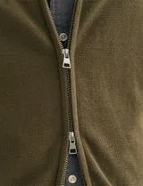 Cardigan de malha com fecho Verde