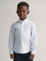 Camisa Poplin Gingham Shield Azul