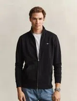 Sweatshirt com fecho Reg Shield Preto