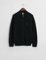 Cardigan de malha com fecho Preto