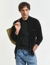 Cardigan de malha com fecho Preto