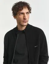 Cardigan de malha com fecho Preto