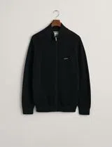 Cardigan de malha com fecho Preto
