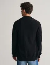 Cardigan de malha com fecho Preto