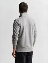 Sweatshirt com fecho Reg Shield Cinzento