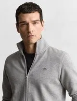 Sweatshirt com fecho Reg Shield Cinzento