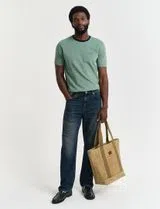T-Shirt 4-Col Oxford Regular Verde