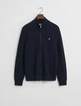 Cardigan com fecho Azul