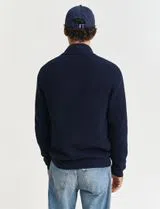 Cardigan com fecho Azul