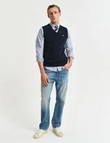 Colete de malha Classic Azul