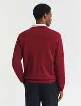 Camisola em lã fina Vermelho
