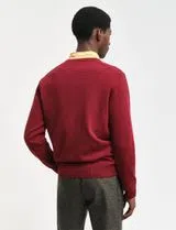 Camisola em lã fina Vermelho