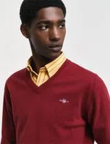 Camisola em lã fina Vermelho
