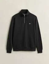 Sweatshirt com meio fecho Reg Shield Preto