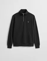 Sweatshirt com meio fecho Reg Shield Preto