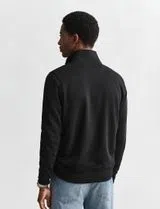 Sweatshirt com meio fecho Reg Shield Preto