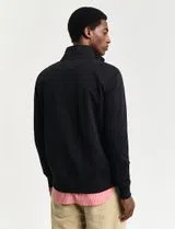 Sweatshirt com meio fecho Reg Shield Preto
