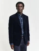Blazer de fato Slim Cord Azul