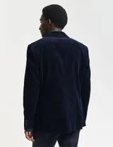 Blazer de fato Slim Cord Azul