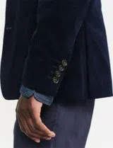 Blazer de fato Slim Cord Azul